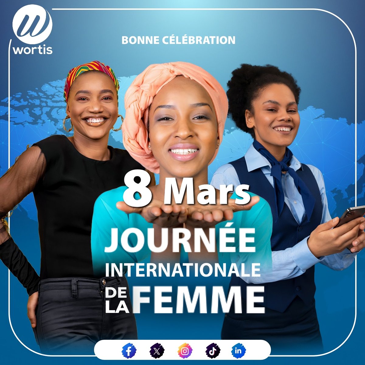 Wortis_fr's tweet photo. Nous célébrons la force, la détermination et les réalisations des femmes du monde entier. Mais au-delà de la célébration, cette journée nous rappelle l'importance de continuer à œuvrer pour l'égalité, le respect et l’inclusion.

#8Mars #Wortis #WomenPower https://t.co/XdOX2R3DbS