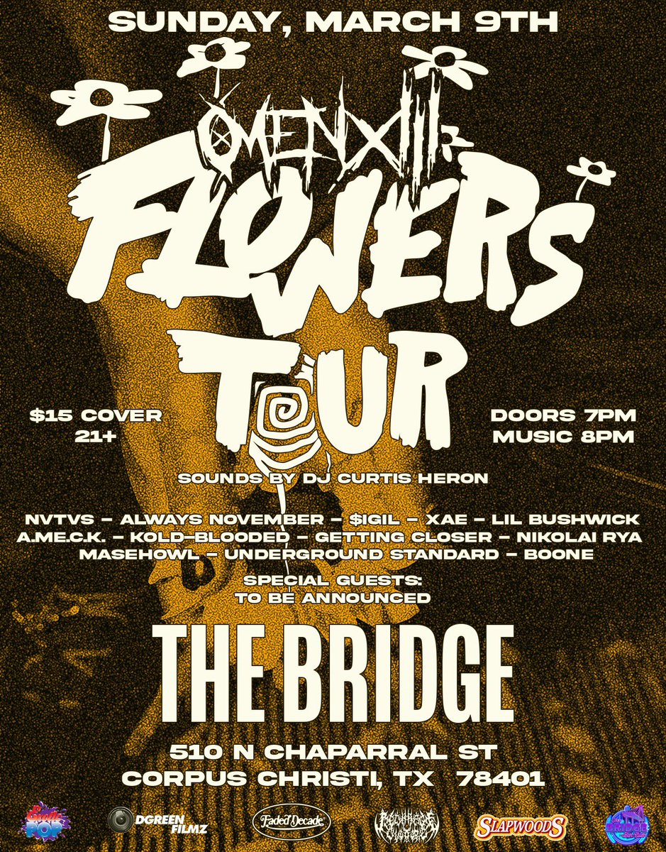 GOONEBOONE's tweet photo. The Texas Flowers Tour starts this Saturday at Faded Decade in Houston. I’ll be performing there and my hometown on Sunday. These are underground sounds I’ve been waiting to hear. It’s always a pleasure to be on stage and see the doggies. Ya’ll pull up! 💐 https://t.co/uiLUsfTQI8