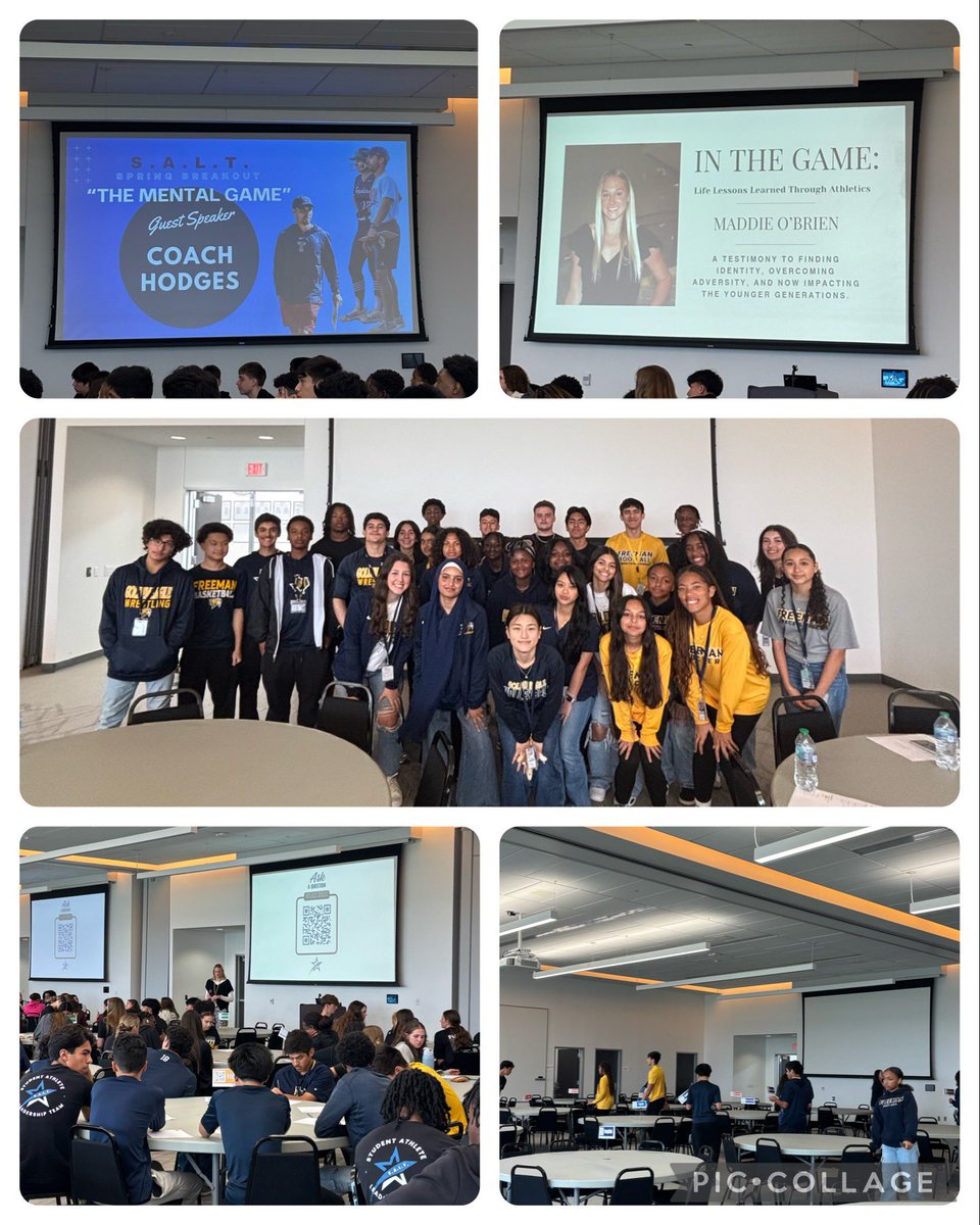 Freeman High School Athletics (@fhsgoldsports) on Twitter photo These student-athletes continue to be above! Had a great time at S.A.L.T! Thanks Katy ISD Athletics for putting this on! <a href="/KatyISDAthletic/">Katy ISD Athletics</a> <a href="/GinaBCobb/">Gina Cobb</a> <a href="/GoldenFHSEagles/">Freeman High School</a> These student-athletes continue to be above! Had a great time at S.A.L.T! Thanks Katy ISD Athletics for putting this on! <a href="/KatyISDAthletic/">Katy ISD Athletics</a> <a href="/GinaBCobb/">Gina Cobb</a> <a href="/GoldenFHSEagles/">Freeman High School</a>