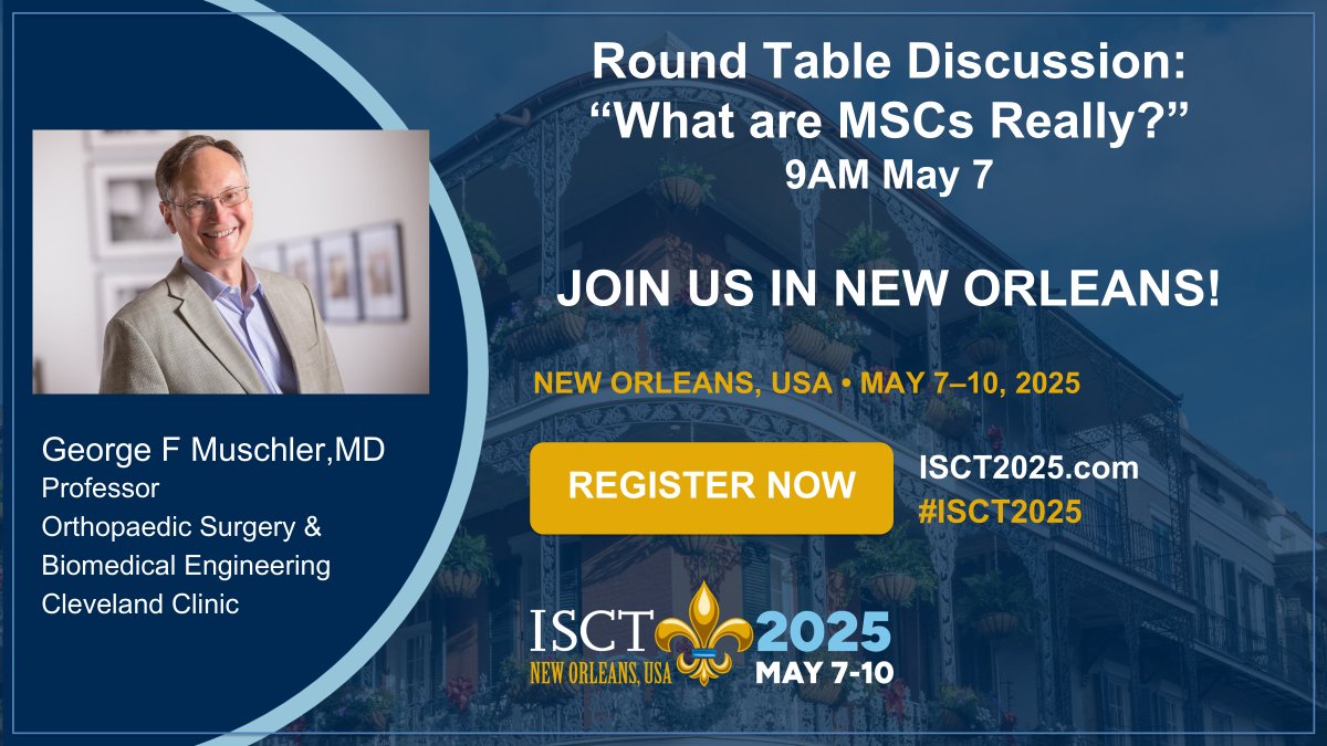 Join us in New Orleans! #ISCT2025