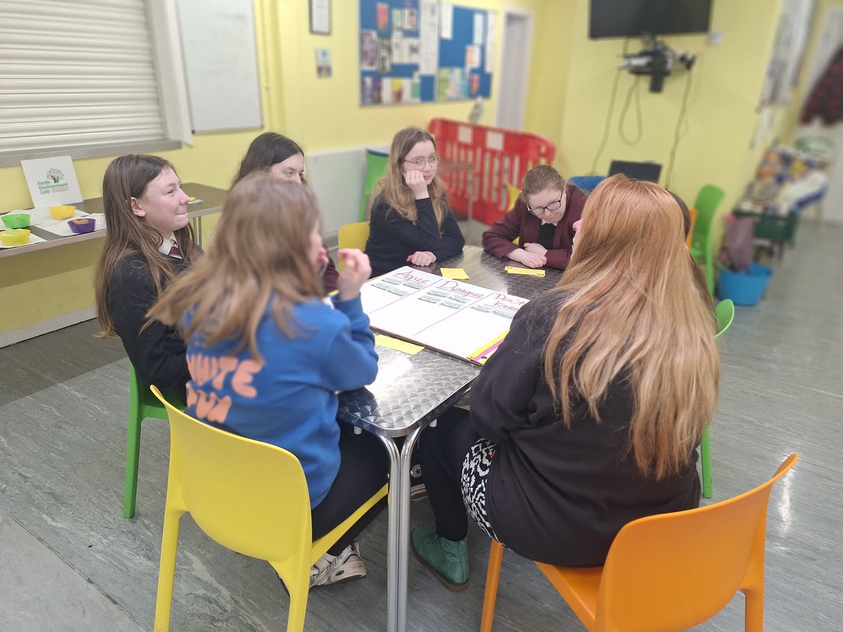 SaferstreetsYP's tweet photo. Climate Action Event today with young people from @FalkHSCommunity, a brilliant group and a credit to their school & community, lots of participation and having a real say in the priorities for #communityclimateactionplan @TNLComFundScot @falkirkcouncil @SP_NetZero @CVSFalkirk https://t.co/NEhA4p6gT1