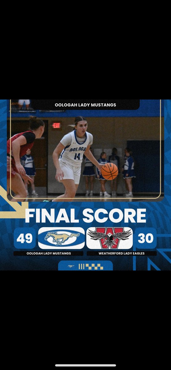 Lady Mustangs get the W! 1 win away from STATE!🏀💙

Seaba led the way with 20 points and 16 rebounds. She also added 5 assists and 3 blocks. Warford had 13 points, 6 boards. Calico added 11,Hogue had 5. Charloe had 7 rebounds. 

Play tomorrow at 6 vs Ft Gibson/Kingfisher loser
