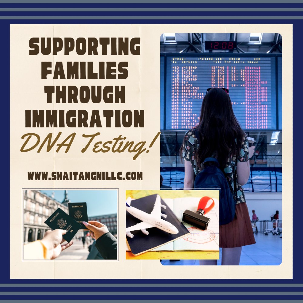 ShaiTangNi's tweet image. DNA testing plays a vital role in immigration cases, providing accurate and court-admissible results to support families. Trust Shai Tang Ni LLC for a seamless and reliable immigration DNA testing process.

#immigrationtesting #dnaforimmigration #familyreunification #shaitangni