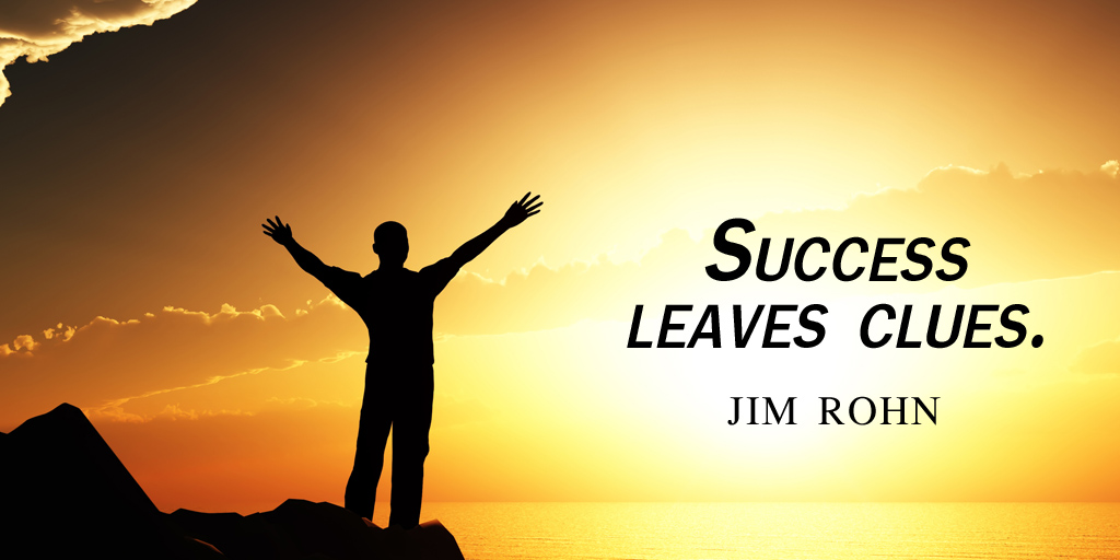 Stan_Stinson's tweet photo. Success leaves clues. - Jim Rohn #quote https://t.co/qo7qAHwmqn