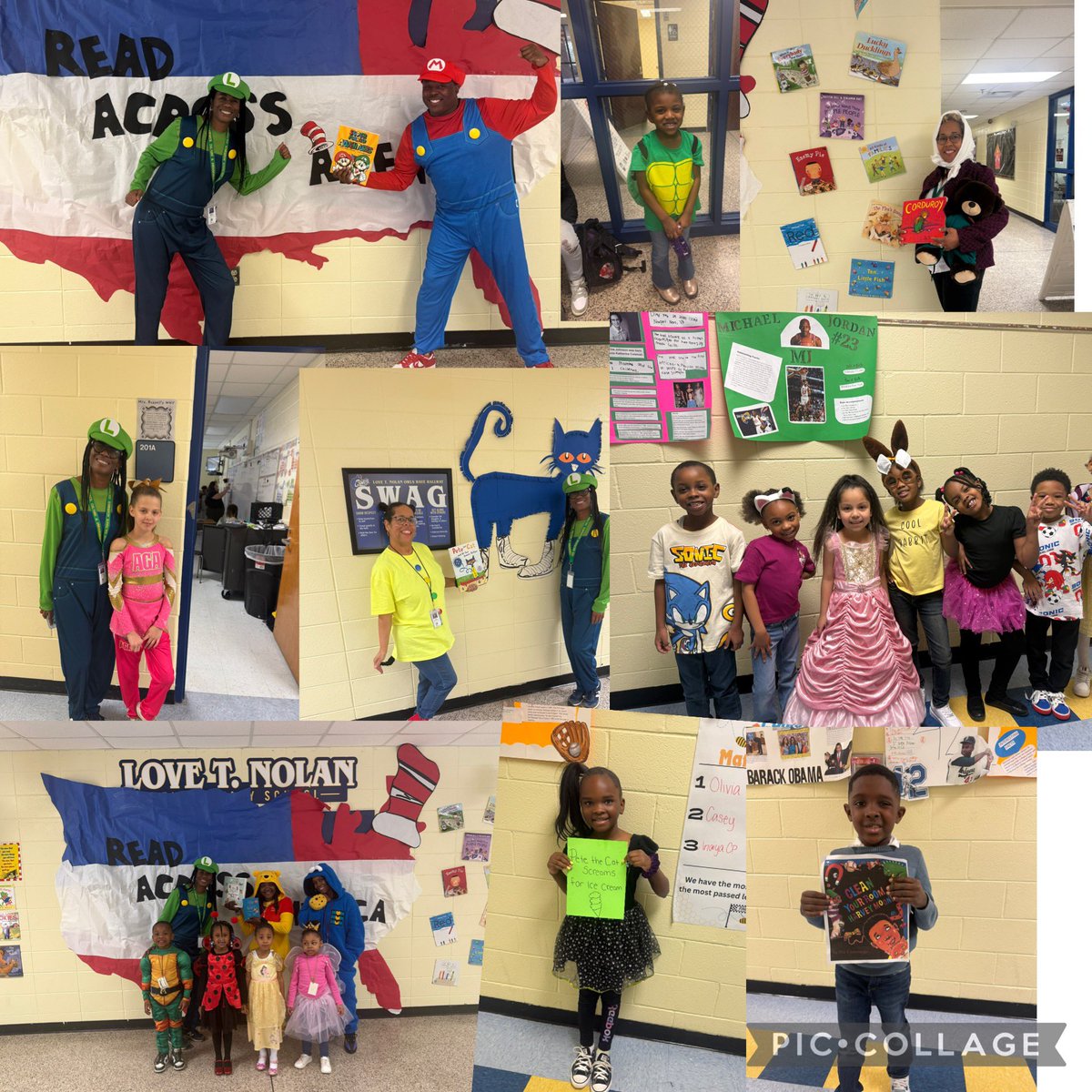 kendallfscott's tweet photo. LTN presents Read Across America Week..
   Day 5- Dress Like a Book Character 

How may characters can you spot? @TeAnnSimon @KCWilliamsFCS https://t.co/EIhXsCzZsF