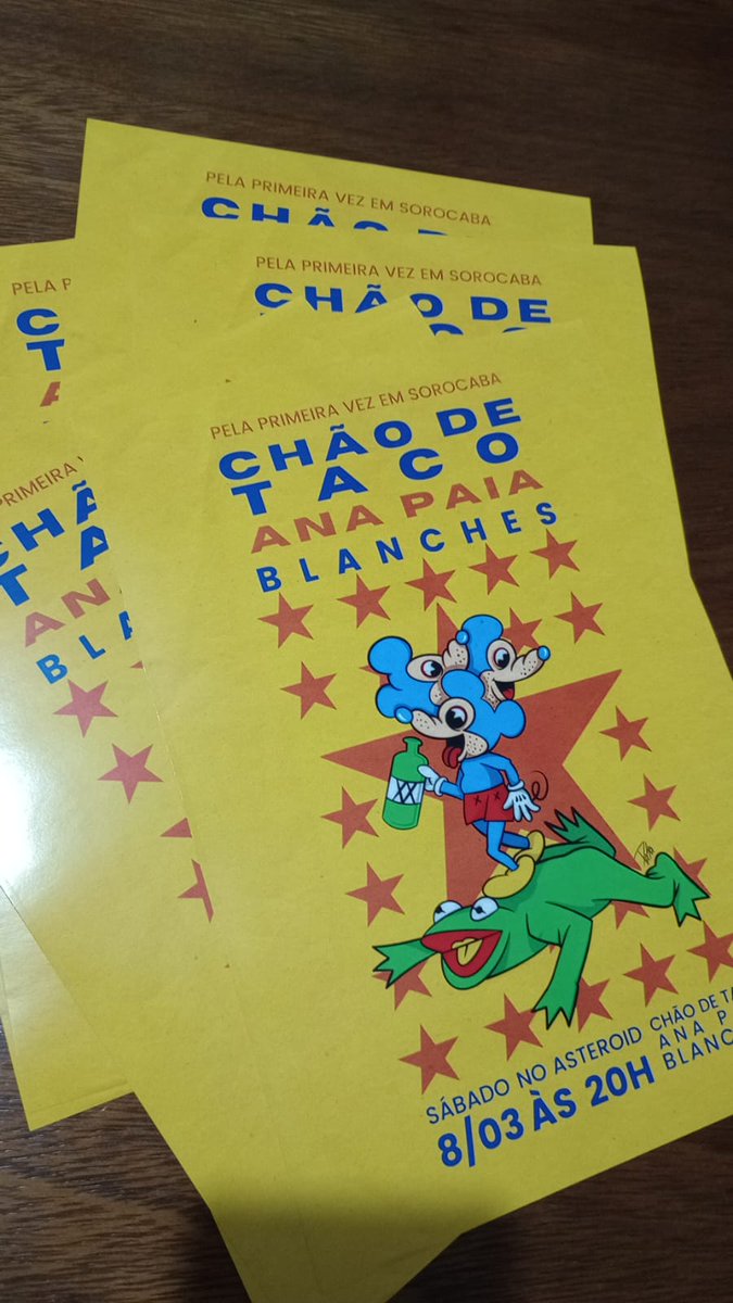 blanchesabanda's tweet photo. Amanhã tem show no @asteroidbar em Sorocaba com a @achaodetaco e @anapaiademais. Começa 20hrs e ainda dá tempo de pegar ingresso mais barato nesse link aqui
https://t.co/8CwmL3rmK0 https://t.co/RBRDJX9z1O