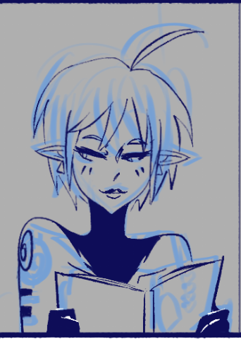 batsbug's tweet photo. Stop it. Don't look at 'em like that. 
sketch is up on ComicFury. Been wacky lately 😩 but I'm liking how this page is looking so far✨👾✨
#art #comics #digitalart #gnatashaandorbit https://t.co/XfeBfgF9Hy