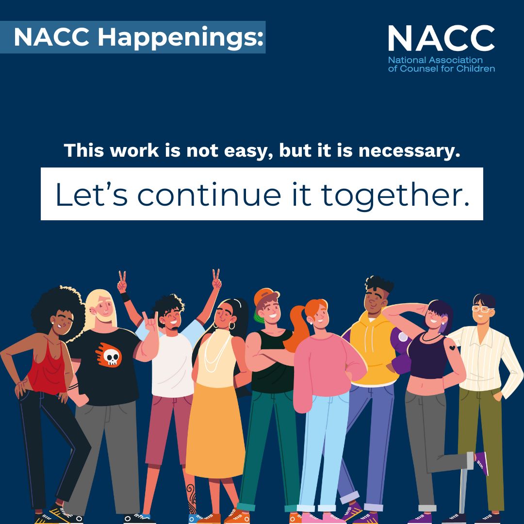 Last week, NACC wrapped up the Race Equity Training Series. At the heart of each session was a powerful message: Equity is not illegal--it is essential.

#childwelfare #raceequity