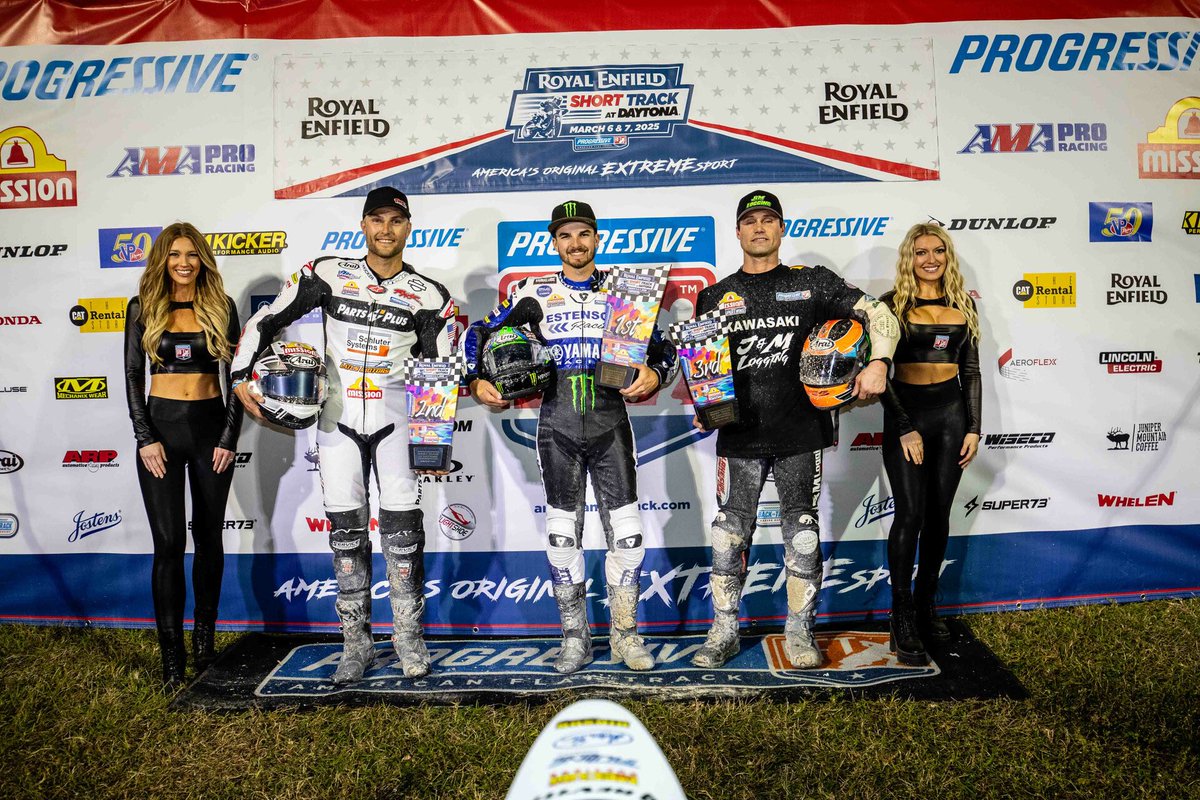 RickWareRacing's tweet photo. P2 last night @daytona 🌴
@briarbauman was ROLLIN all night taking the #missionchallenge plus #supertwins heat win. @saathoffchase epic comeback last to P8 in #aftsingles
Night 2 comin up 5pm ET on @floracing https://t.co/Fn5wgOKPKW