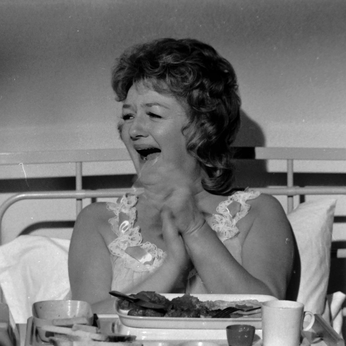 MorrisBrightMBE's tweet image. What we all need at the end of a long week is Joan Sims unable to hold it together while filming a scene for #CarryOn Matron in 1971. Joan was renowned for fits of giggles. Didn't take much to set her off. A great comedy actress.