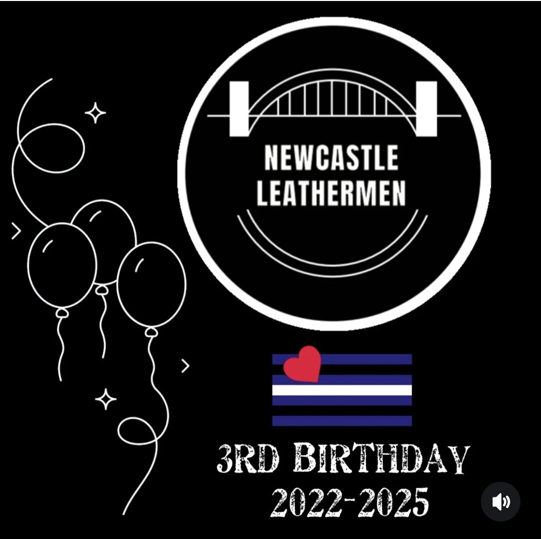Newcastlelm's tweet photo. Our 3rd birthday/leather anniversary is coming up in 2 weeks. 
Come and join us for our birthday social in the @theeagle_newcastle on Friday 21st from 8.30....food, birthday cake and raffle in aid of the @BlueSkyTrust and club funds.
#leathercommunity  #leatheranniversary https://t.co/hzsLnMgjsu