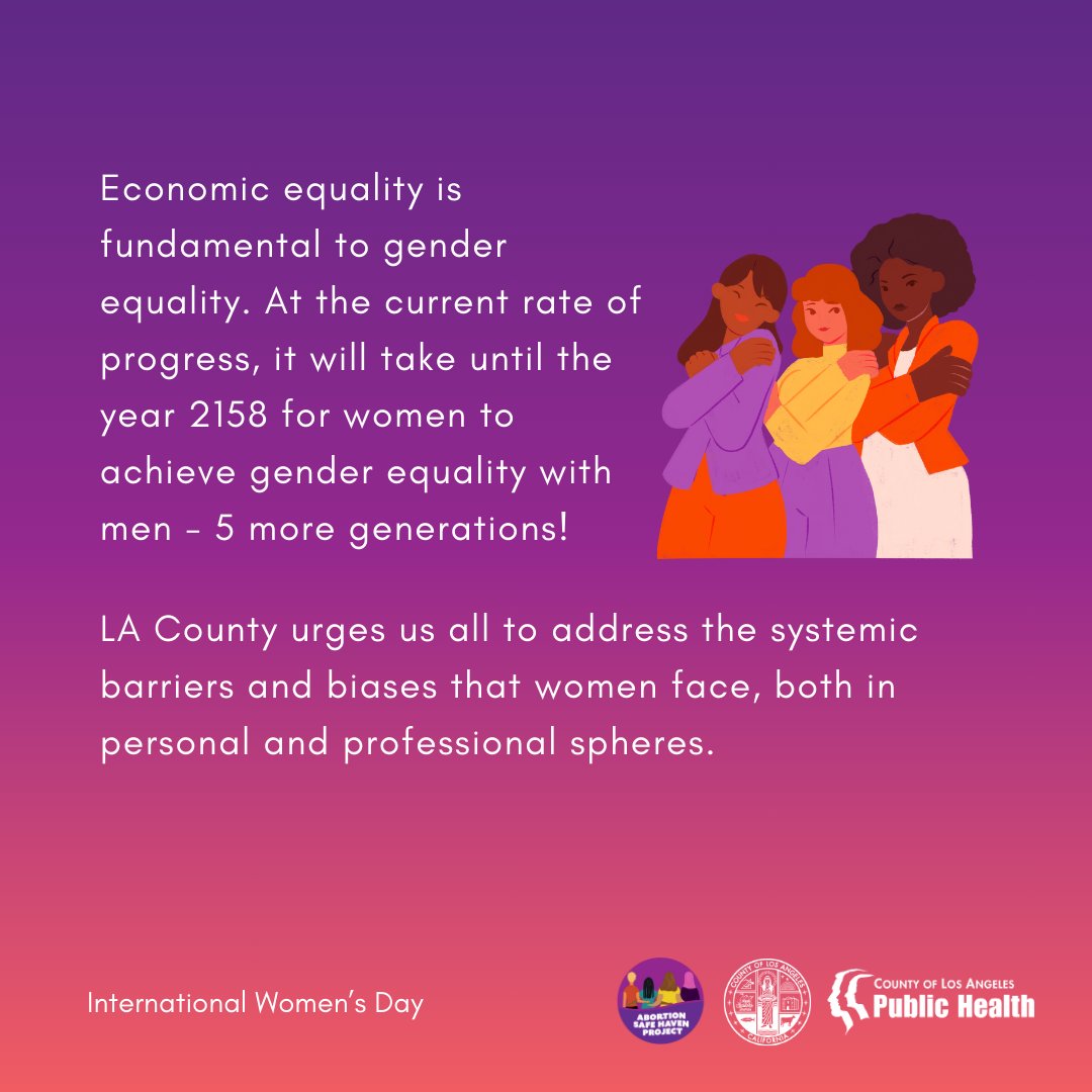 lapublichealth's tweet photo. Tomorrow on International Women’s Day, we celebrate all women, girls, femmes, trans women, non-binary people, and all who identify as women. Visit the Abortion Safe Haven Project website for abortion care, family planning care, or related services at https://t.co/cRjf5z2ABl. https://t.co/AQhzRpmxnO