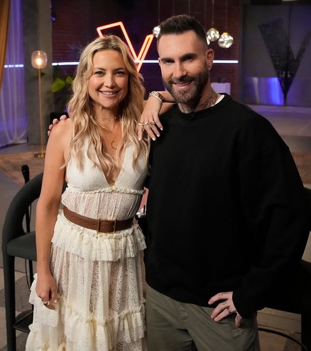 adam levine &amp; kate hudson for the voice
