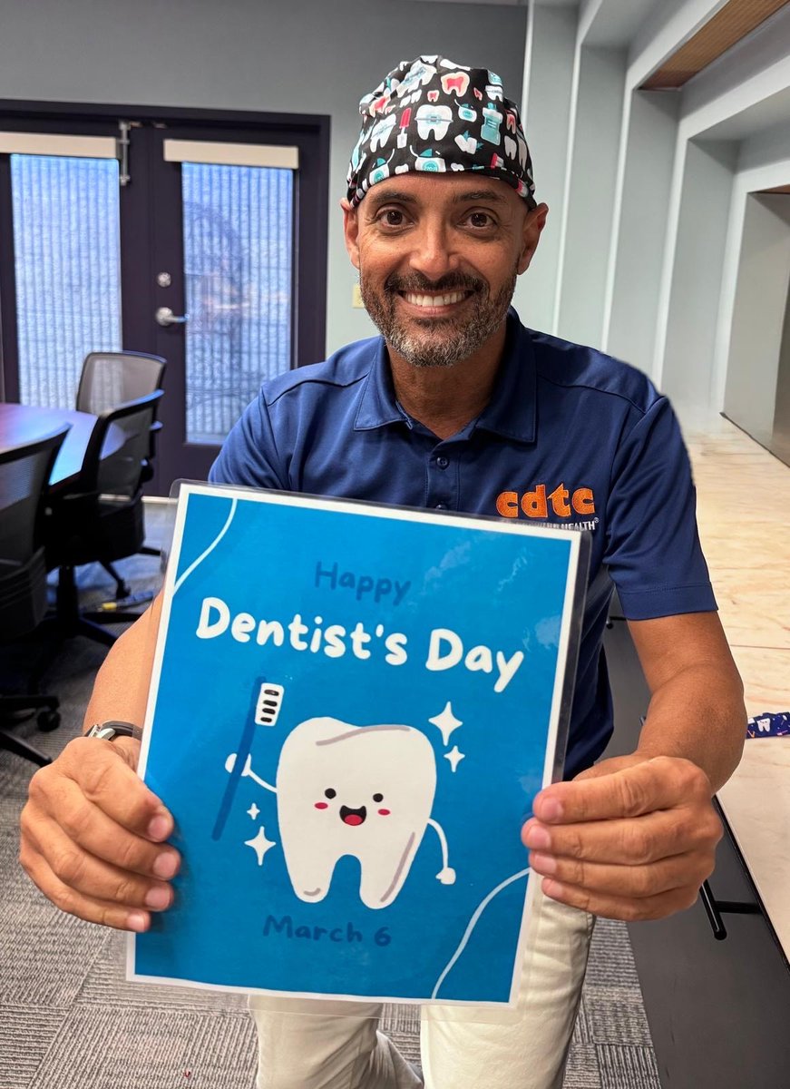 CDTC's tweet image. Celebrating Dentist&apos;s Day with Dr. Oliveria! thank you for your commitment for caring for the oral health of our children with special health care needs! We appreciate you!
#DentistDay #CDTC