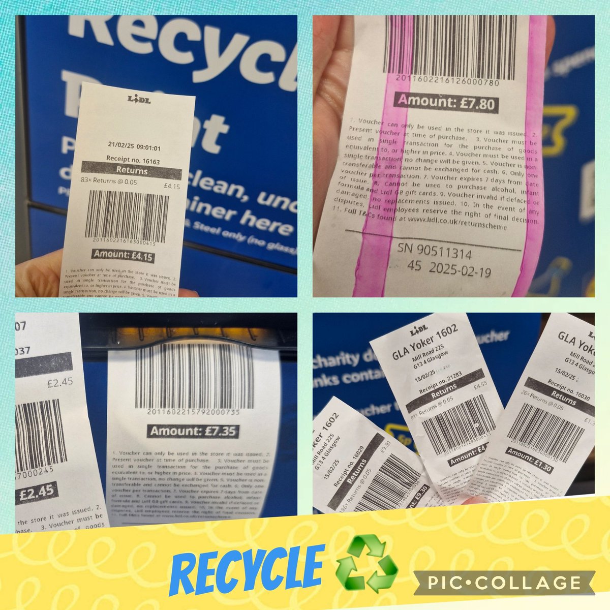 learner_wcs's tweet photo. In the month of February, we recycled a total of 738 empty drinks bottles and cans @LidlGB #winwinrecyclingbin The £36.90 has gone towards buying supplies to get crafty for our annual Spring Fayre #recycle #enterpriseactivity @KSBScotland #togetherwecanmakeadifference https://t.co/71rSxZUX3l