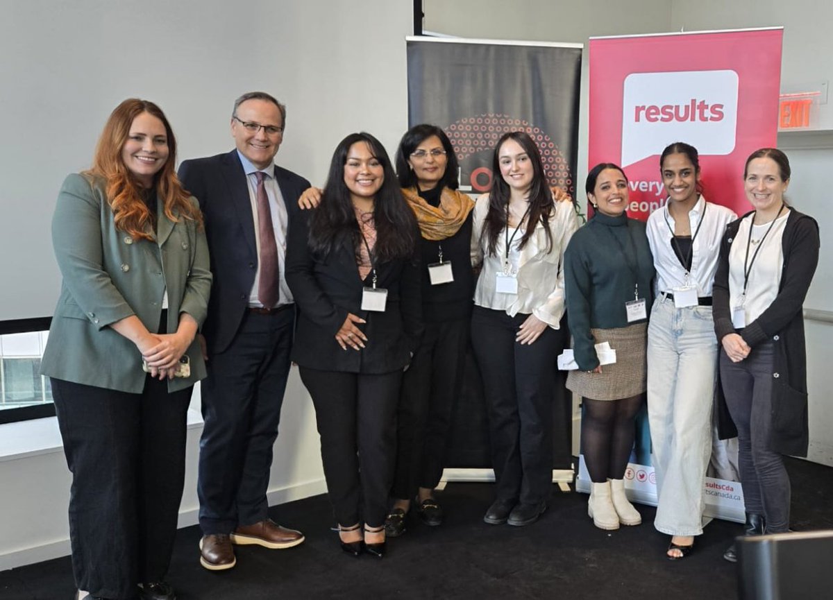 ResultsCda's tweet photo. There was a very special guest at Canada's announcement of its $675 million investment in
@Gavi, the Vaccine Alliance today! ✨ Our incredible volunteer Maria was there to share her perspective as an advocate who worked alongside many Results Canada volunteers. Their collective and relentless work helped make this crucial commitment to global immunization possible!

Speaking to the crowd – which included Canadian decision-makers and our partners – Maria said: “We in Canada stick to our commitments, we in Canada help our neighbours here at home and abroad... we saw this with today’s announcement that will help save millions of lives – we’ve shown that Canada cares, Canadians care, and we will continue to care and continue to fight.” 👏👏👏

Since July 2024, our volunteer advocates have worked tirelessly – writing letters and emails to MPs, meeting with decision-makers, publishing letters to the editor, and sharing personal stories about how immunization has shaped their lives.

Over the last few weeks, big changes in Canada's political landscape and the challenges around international assistance around the world have made our advocacy more challenging. But advocates like Maria didn’t let these obstacles discourage them. It’s thanks to their unwavering commitment that Canada remains a global leader in health and vaccine equity today!

Read more about this incredible announcement for global immunization 👇
https://t.co/GmIXs28fnM