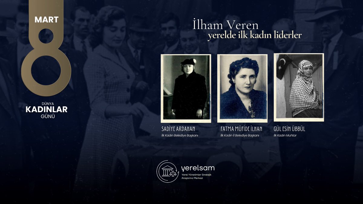 yerelsam's tweet photo. Yereldeki kadın liderlerimizden ilham alarak, eşit bir geleceği inşa etmek için kararlılıkla ilerliyoruz. Yerel yönetimlerde görev almış ve almakta olan tüm kadınları selamlıyor, başarılarıyla gurur duyuyoruz. Kadınların liderliği toplumlarımızı daha güçlü bir geleceğe taşıyacak. https://t.co/PrVr6Sx3Or