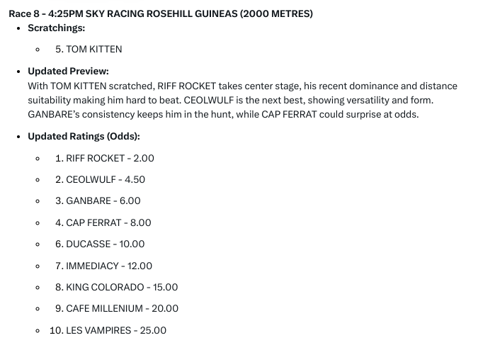 hotbets365's tweet image. Randwick Main Quaddie
🏆 Randwick Main Quaddie 🏆
💥 Starts 3:50 PM with Race 7 – Randwick Guineas (G1) 💥
We've locked in a strong strategy for the final four legs! 🎯

📲 Get the full breakdown here

#Randwick #GuineasDay #Quaddie #TheWinningFactor
