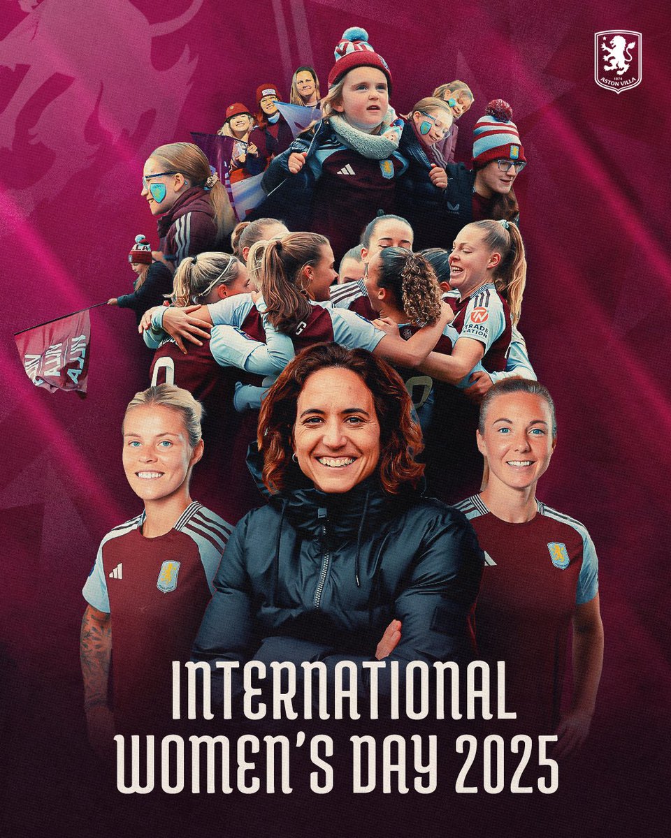 AVWFCOfficial's tweet photo. Barrier breakers. Game changers.

Happy #InternationalWomensDay from Aston Villa Women 💜 https://t.co/JyYelyalKJ