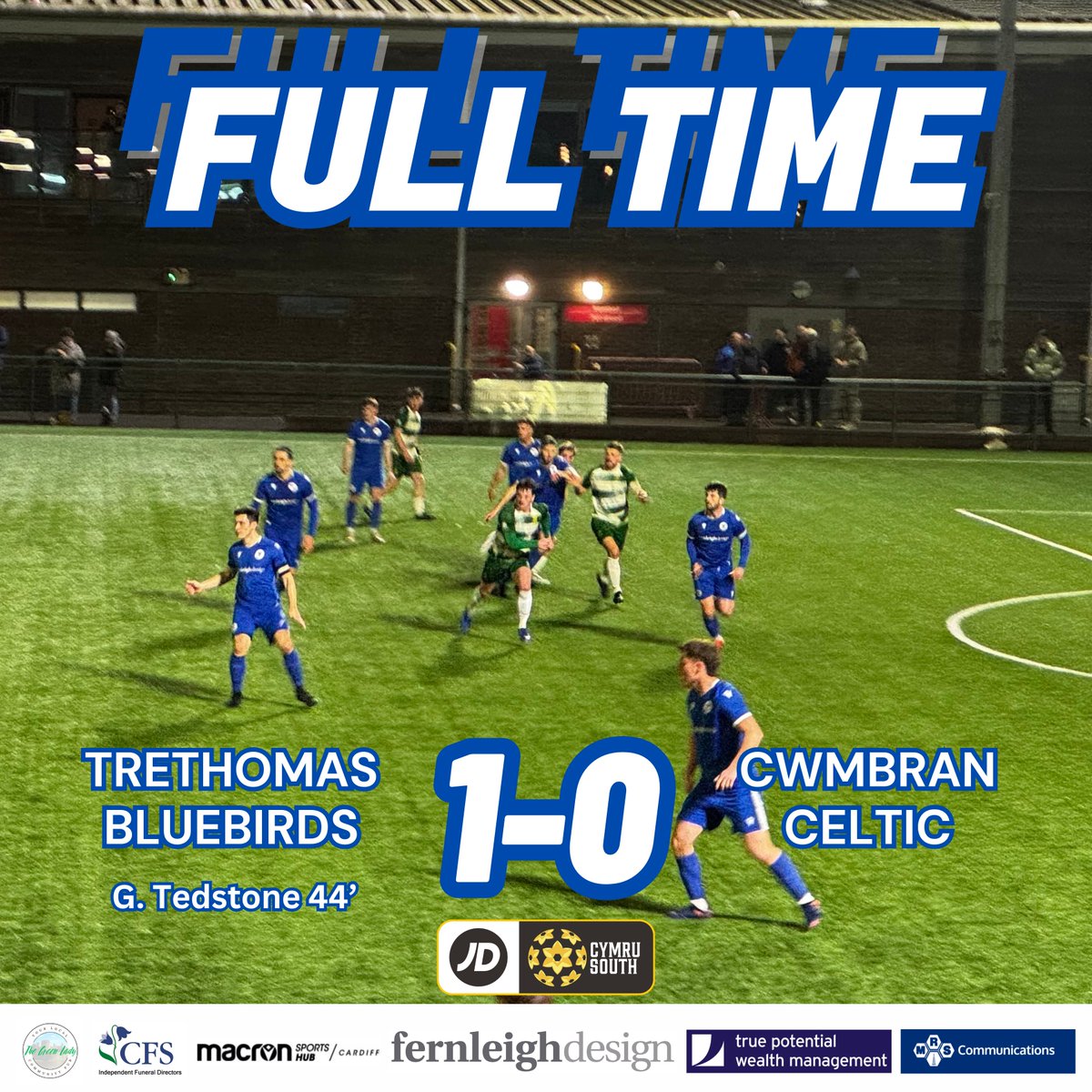 TreBluebirdsFC's tweet photo. ๐Still In It๐
A solitary goal against a well organised @CwmbranCeltic side is enough to take all 3 points. With Llanelli Town also winning tonight the status quo at the top remains, it's still all to play for with 4 games to go.
Well Done Bluebirds!!
#UppaTre https://t.co/20wIs6SK3o