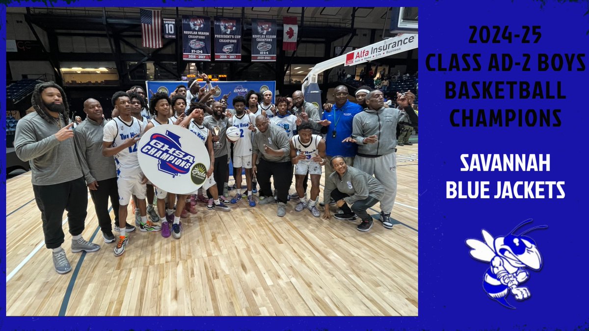 GHSA (@officialghsa) on Twitter photo State Basketball Championships | 🏀🏆
Congratulations to <a href="/shs_bluejackets/">SHS Blue Jackets</a>
2024-25 Class A-D2 Boys Champions
Watch Replay on <a href="/NFHSNetwork/">NFHS Network</a>
Full Stats of Today's Game @ bit.ly/41mpi01 State Basketball Championships | 🏀🏆
Congratulations to <a href="/shs_bluejackets/">SHS Blue Jackets</a>
2024-25 Class A-D2 Boys Champions
Watch Replay on <a href="/NFHSNetwork/">NFHS Network</a>
Full Stats of Today's Game @ bit.ly/41mpi01