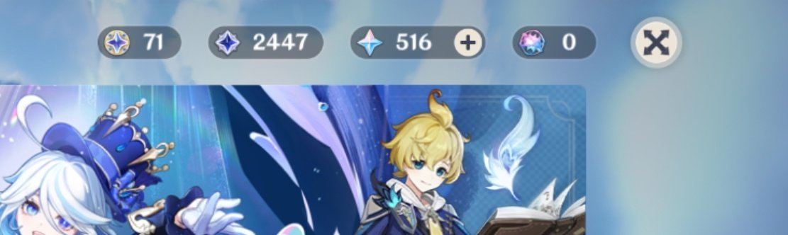 airystal's tweet photo. dari primo 25k sampe 500 akhirnya bisa pulangin furina sama wriothesley meskipun dispook sm jean dulu 🥲🥲 + dapet mona di standar banner krn udh frustasi kelamaan pulangin furina https://t.co/lvzTHfMoNn