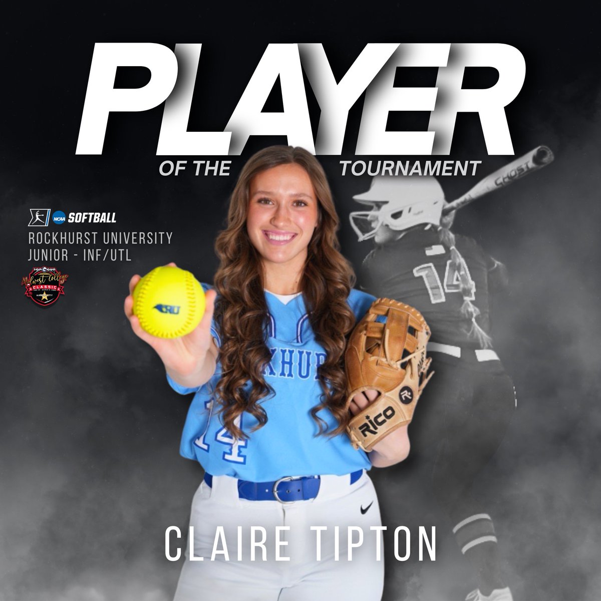 Exciting news from the Midwest College Classic! 🏅 Announcing the Pitcher &amp; Player of the Tournament for NCAA Division 2🥎 #MidwestCollegeClassic #TeamOfTheTournament #NAIA #NCAAD2 #CollegeSports