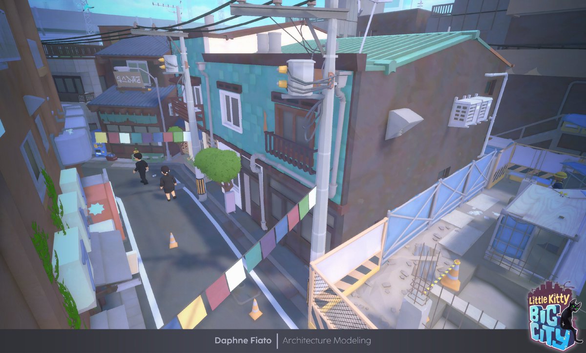 invaderroxas's tweet photo. Going down memory lane with posting these, but I finally got around to sharing the buildings I did for Little Kitty Big City! It's a little surreal looking back now, but this was one of my fav projects to work on. Thanks again to @DmawDev &amp; @matttwood for having me 💛🐈‍⬛ https://t.co/ddvIxWy7IR