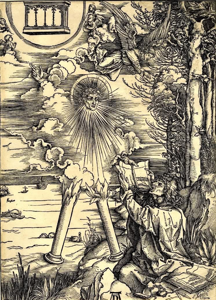 Saint John devouring the book, of the Apocalypse”
Albrecht Durer