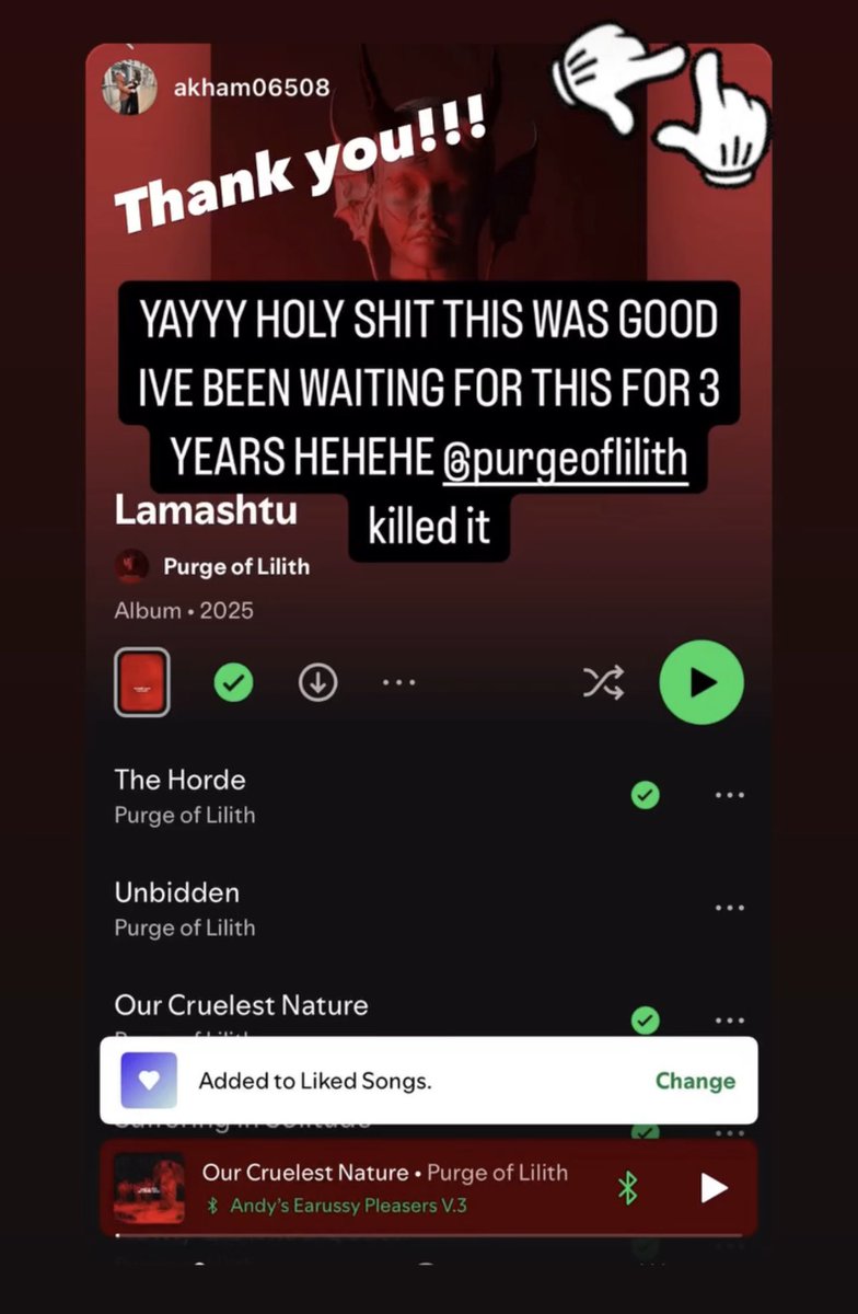 PurgeofLilith's tweet photo. Thank you to our friends and fans for giving us such kind words and positive feedback to our new release LAMASHTU!!! Check it at https://t.co/QT3ZwYyu91 

#fans #friends #awesome #love #thankyou #grateful #metal #rock #punk #purgeoflilith #deathmetal #deathcore #goth #alternative https://t.co/RF6ijB2s3C