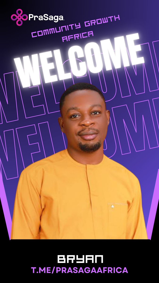 Welcome Bryan to PraSaga Africa!

As our Community Growth leader at t.me/PraSagaAfrica, Bryan is dedicated to forging meaningful connections and building communities where everyone feels heard. Passionate about bringing people together and inspired by the magic of