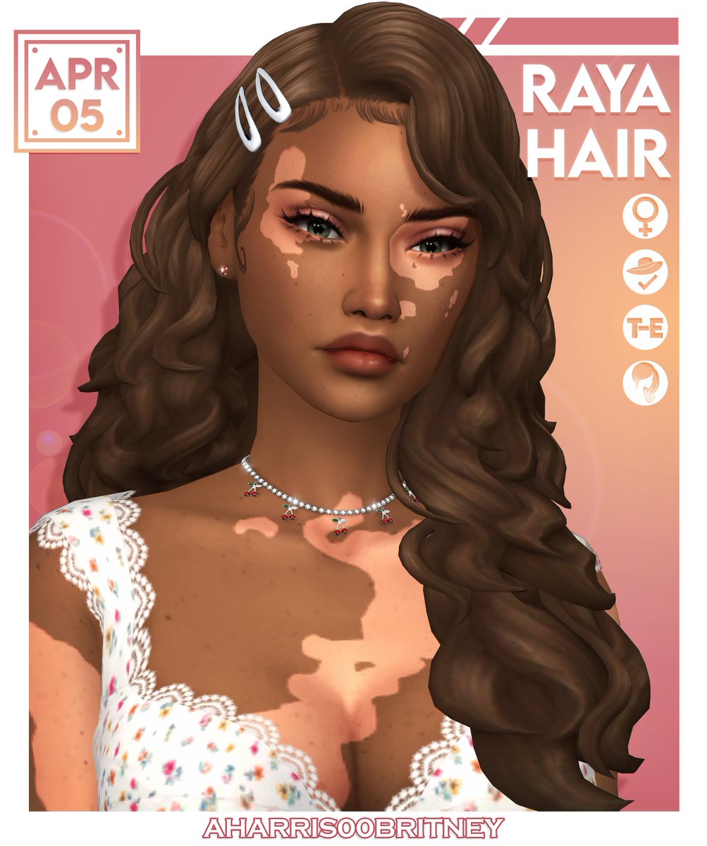 Raya Hair 🍑 my favorite hair of the month 🤭

🗓️ Public release on April 5th
🔗 Download link in my bio

#s4cc #TheSims4 #TS4