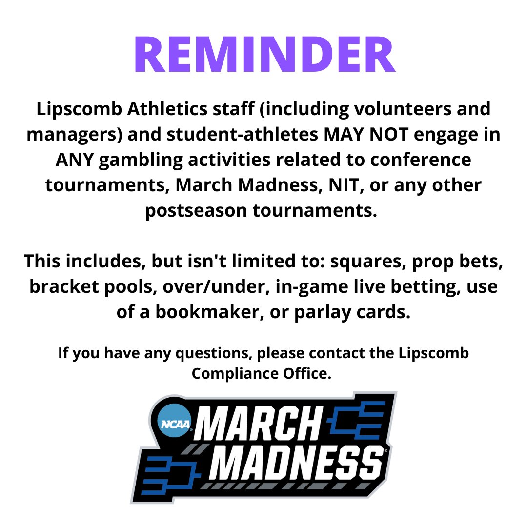 Lipscomb Compliance tweet media
