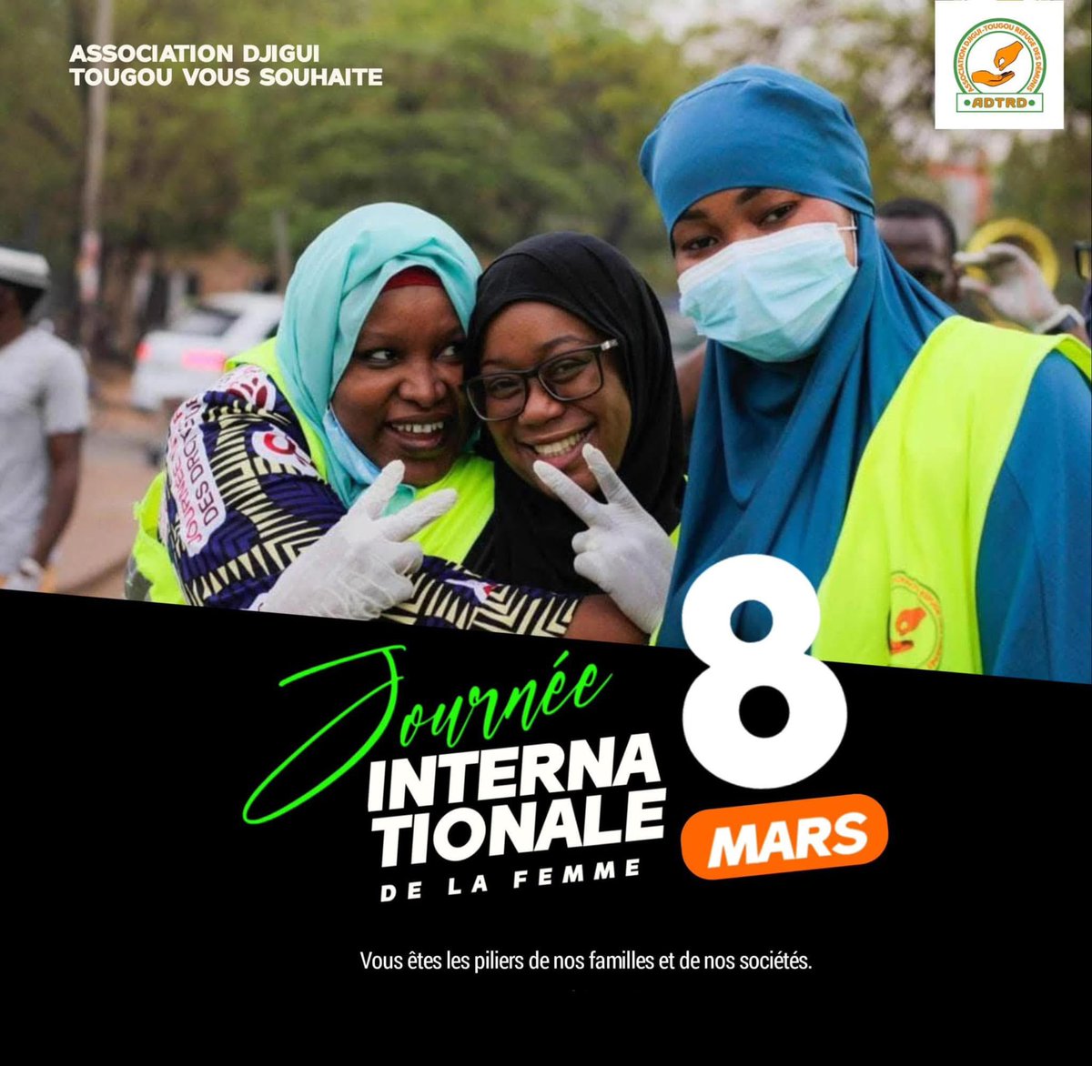 ADjiguitou61340's tweet photo. 🌸Joyeux 08 mars à toutes les femmes de Djigui_Tougou ! 🌸
En cette Journée Internationale des Droits des Femmes, nous célébrons votre force, votre engagement et votre dévouement au sein de l’association Djigui_Tougou 🥰Votre travail, votre bienveillance et votre détermination❤️ https://t.co/DcyowaWFBL
