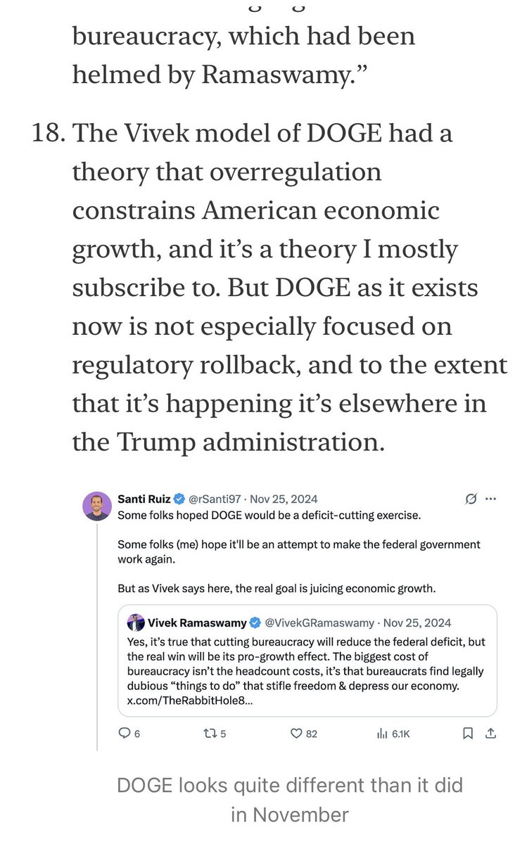 Vivek was the non-retarded Elon. Head of DOGE is one job that would’ve been done much better by an Indian.