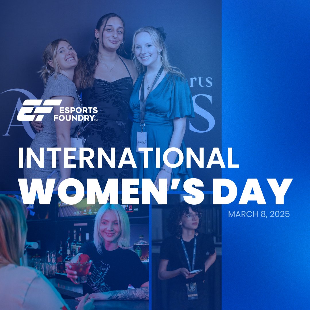 On International Women's Day, we recognize the women in Esports Foundry as well as the players, professionals, coaches, directors, and more who are continuing to shape and empower the esports community. 💙