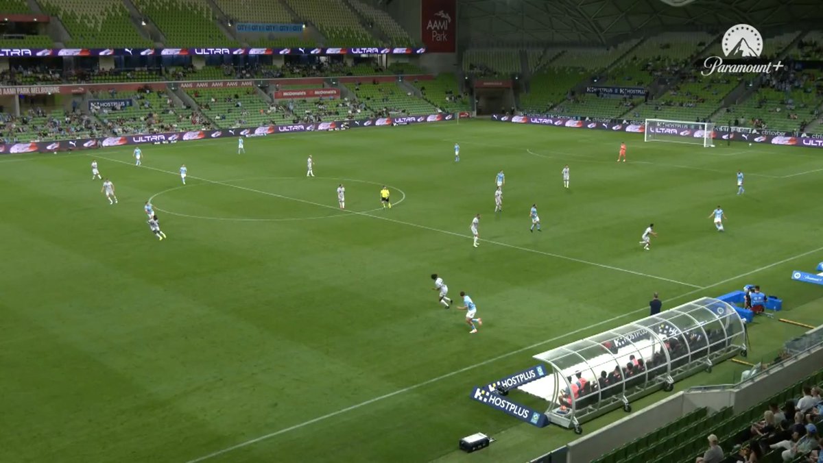 smfcmike's tweet photo. MIKE’S MANUAL CROWD COUNT 🧮
#BREAKING: The manual crowd count for these #MCYvMAC images is:
3️⃣4️⃣2️⃣*
*Three hundred & forty two
👏 for 🎥 @ParamountPlusAU. My screenshots had ok-to-poor resolution when zooming. A margin of error of approx. 5.5%.
#DeathToTheAleagues💀
#ALeague #ALM #ALW