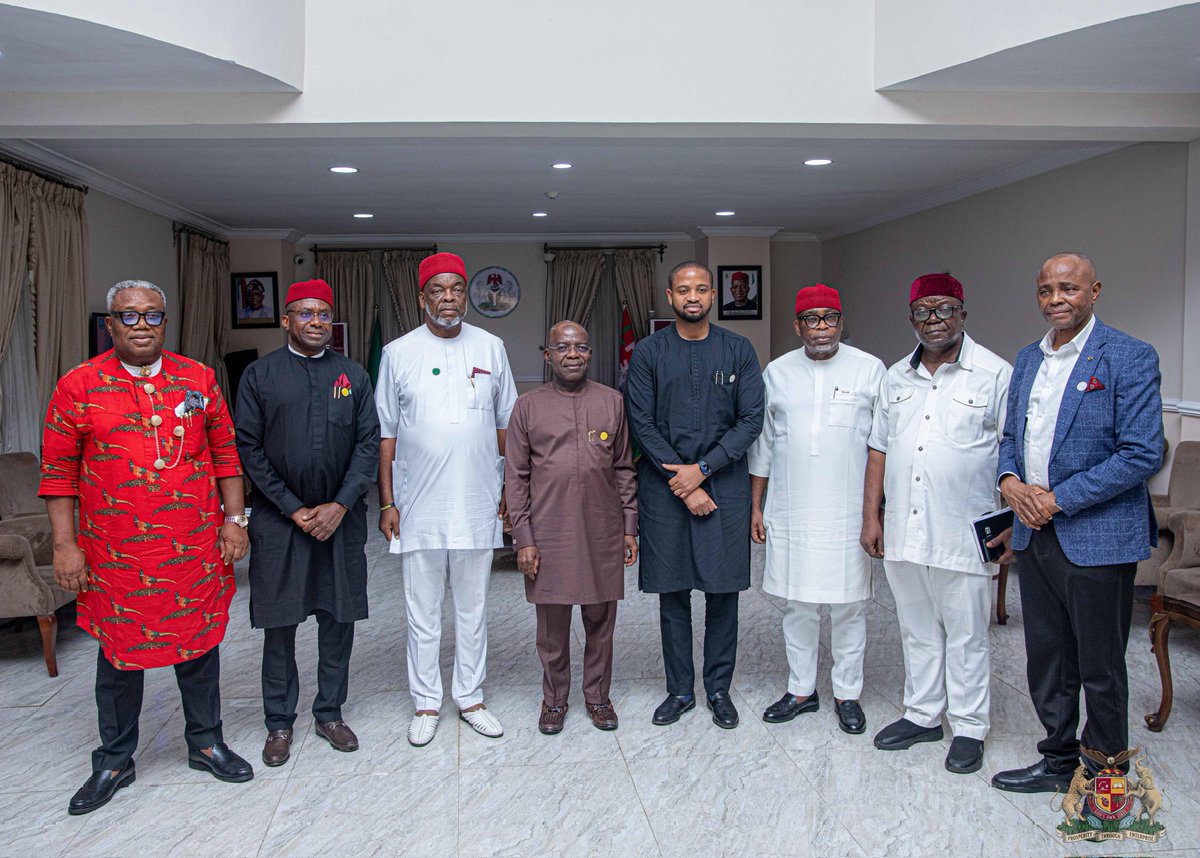 alexottiofr's tweet photo. Yesterday, I had the pleasure of receiving the Board and Management of the South East Development Commission (SEDC). I emphasized the critical importance of investing in power for the economic development of our region. Power is essential for industrialization and the growth of small and medium enterprises. Solving the power issue would address 60% of the challenges faced by our industries.

As part of our commitment to support SMEs and industrialization, we have assisted Geometric Power to come on stream. We are also in discussions with Interstate Electrics Limited to take over their equity in Enugu Electricity Distribution Company (EEDC), ensuring power provision to areas not covered by Geometric Power. Geometric possesses the capacity to generate 188 megawatts, with 100 megawatts allocated to meet the demands of the Aba Ring Fence and the remaining capacity designated for the Umuahia Ring Fence.

I commend President Tinubu for approving the commission and the National Assembly for the speedy passage of the South East Development Commission Bill. The commission will provide an enabling environment and support businesses to thrive. Our administration is ready to collaborate with the commission for the development of the State and the entire region.

Special thanks to the Chairman, Dr. Emeka Wogu and the MD/CEO of SEDC, Dr. Mark Okoye, for presenting the commission's roadmap and their readiness to reposition the region and bridge the development gaps caused by years of neglect.