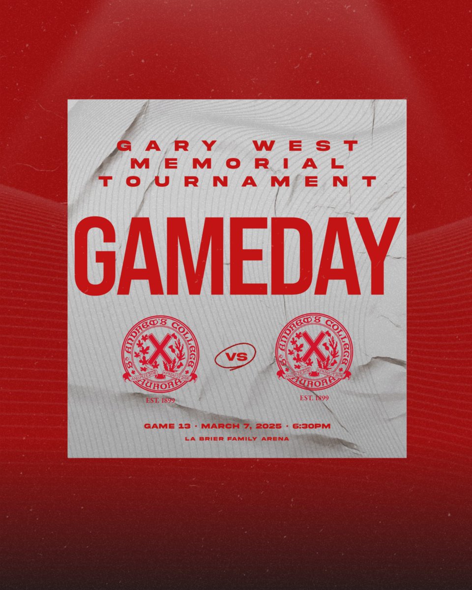 Game 13 of #GaryWestMemorialTournament has @2ndFoy taking on @1stKinney at La Brier Family Arena. 
Watch: youtube.com/@sachockey1899…