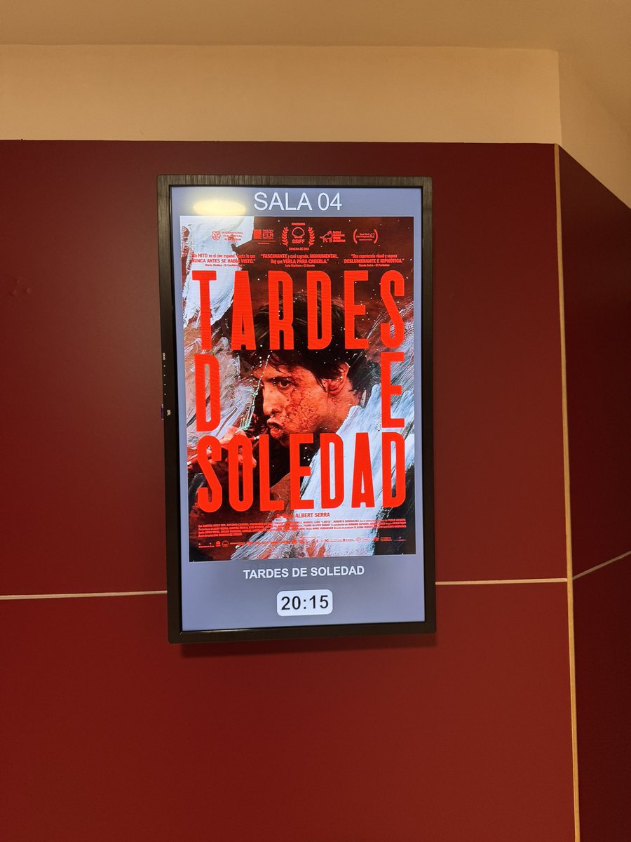 🎬 Día de estreno.

Merece la pena cada minuto. Y dura ciento veinte.