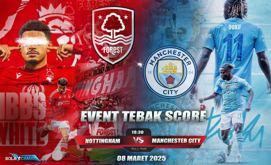 BolacamarVIP's tweet photo. EVENT TEBAK SCORE BOLACAMAR🚨
Nottingham Forest VS Manchester City
⚡️English Premier League⚡️
Berhadiah total Rp300 ribu untuk 10 Pemenang!!!
Contoh : Nottingham Fores (1) VS (2) Manchester City
Syarat :
- Follow 
@BolacamarVIP

- RT & Like tweet ini
- Jangan lupa Hashtag #BolacamarVIP #Eventtebakscorebolacamar
- Tidak boleh ada kesamaan IP, Jika terdeteksi, maka Hadiah akan di batalkan
