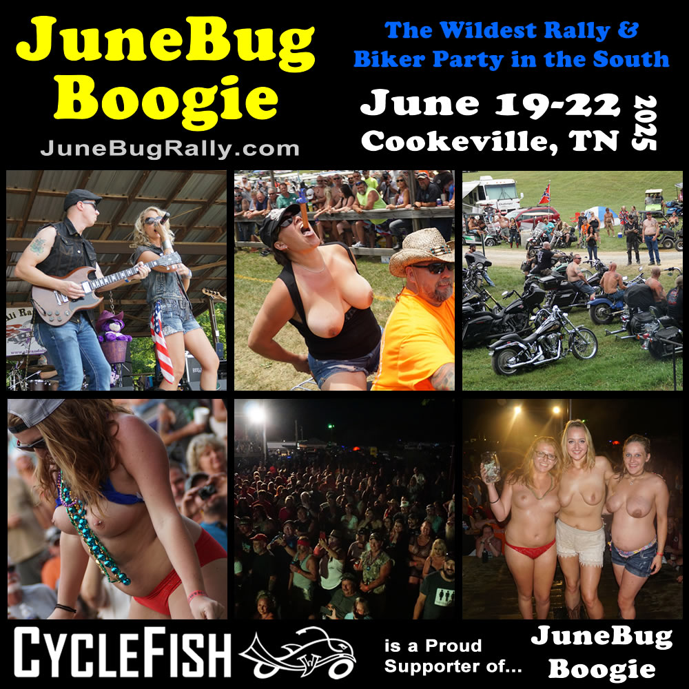 CycleFishEvents's tweet photo. June is going to be here before you know it. Start making your plans now so you don't mis out on the JuneBug Boogie!
Info here -> https://t.co/3wZ1xuPqRC
#BikerGirl #bikerbabe #weeniebite #bikerally #bikerparty https://t.co/LsdQ6e6zqx