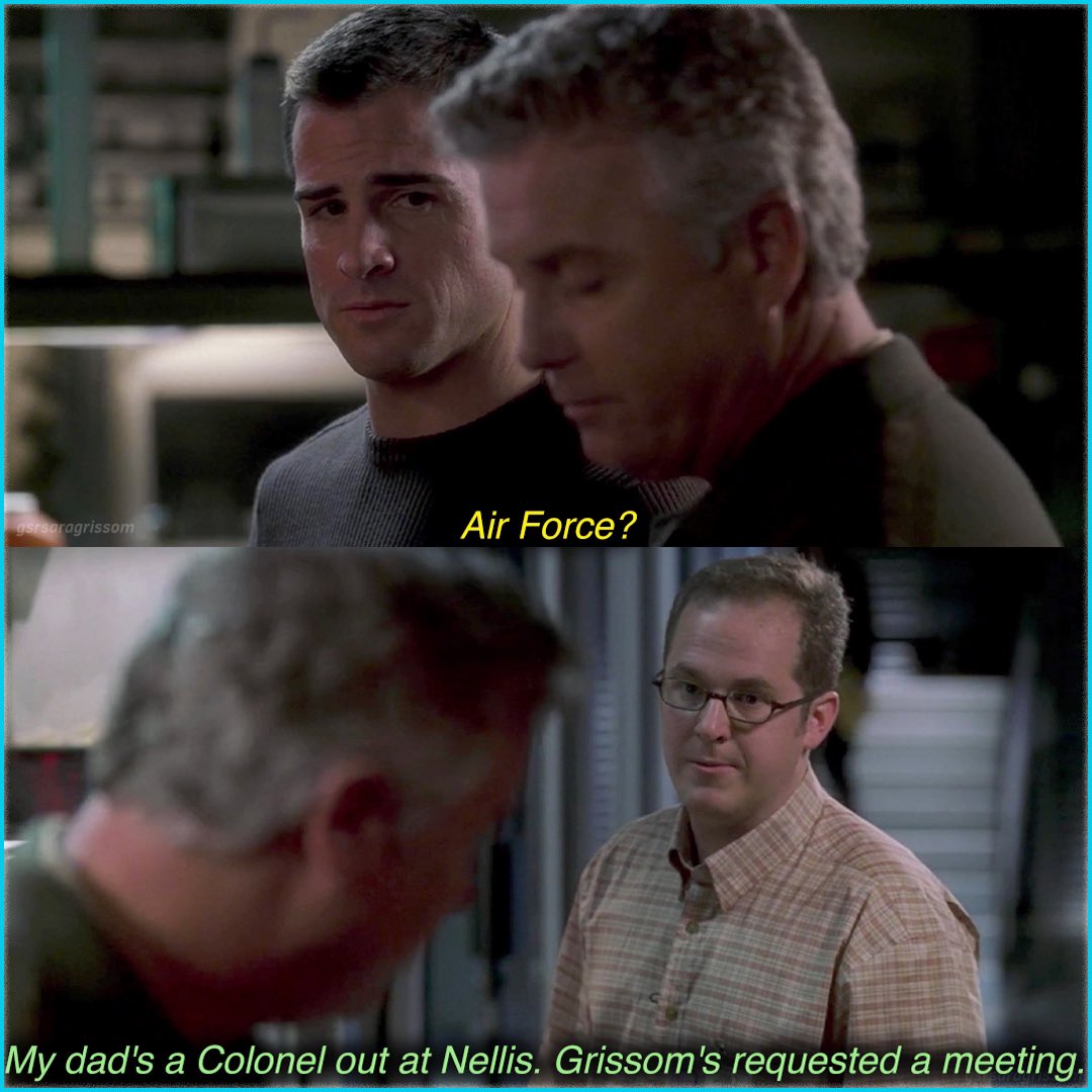 gsrsaragrissom's tweet photo. Grissom lol 

#csi #csilasvegas #gilgrissom #williampetersen #nickstokes #georgeeads #csivegas #davidberman https://t.co/z7429olGZ3