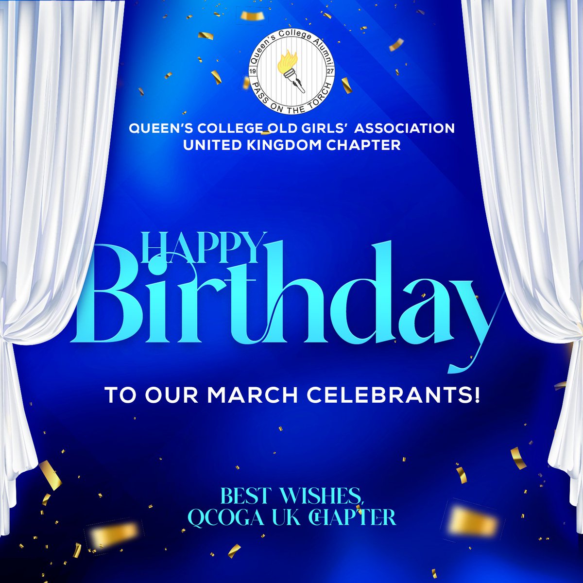 To all the Azure Altesses celebrating their month of birth in March:
Many happy returns! #March #Birthday #QCOGAUK #ManyHappyreturns