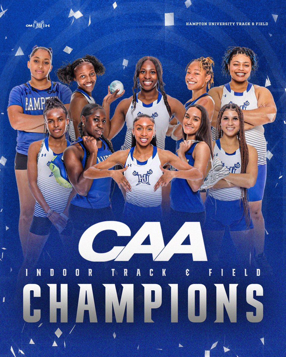 History Made 🏆

Hampton Women’s Indoor Track and Field claims the first-ever CAA Championship for Hampton University Athletics!

#WeAreHamptonU