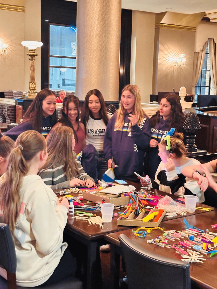 arete_athletics's tweet photo. 13NT crafting clothespins & making friends! These girls are ready to dominate pool play today at 2025 MEQ in St. Louis! #BidTime #OneTeam #Arete https://t.co/Lo41uJPgM2