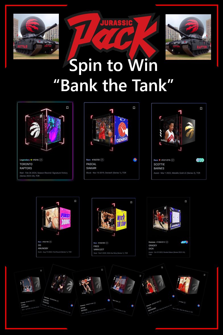 🚨 We’ve got a new giveaway game going on <a href="/Raptors/">Toronto Raptors</a> game days!

➡️ Head into our Discord to play and maybe win some Raptors <a href="/NBATopShot/">NBA Top Shot</a> moments!