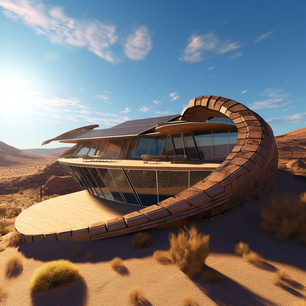 ideasss_page's tweet photo. 🏜️ A Mirage or the Future of Desert Living? ☀️

🌞 Solar-powered cooling
🏡 Naturally insulated with sun-dried bricks
💧 Water reclamation for eco-living

Would you live in a home like this? Tell us why! 👇

#SustainableDesign #DesertLiving #SolarPower #EcoInnovation https://t.co/LNPUVk9OHV