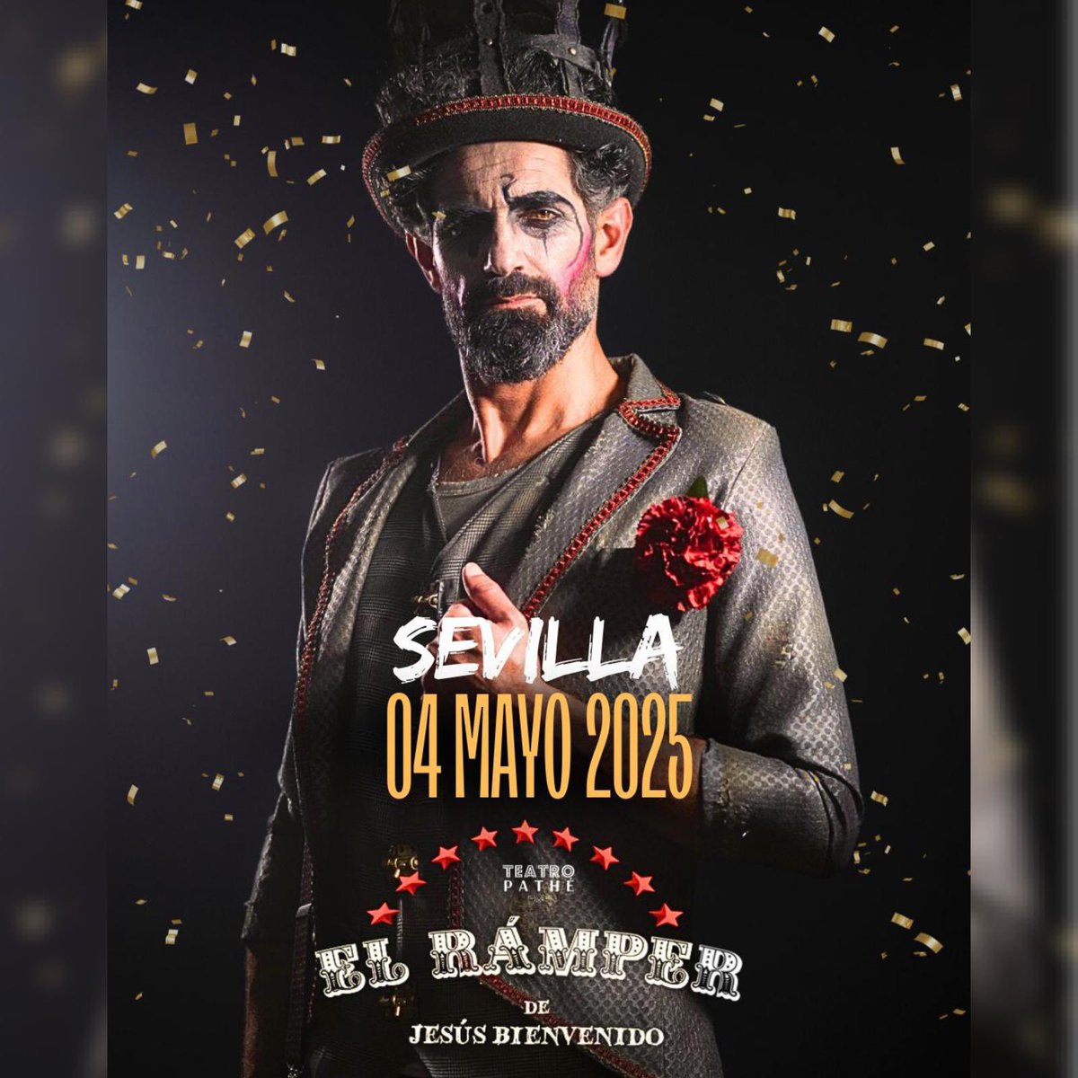 Volvemos con El Rámper a Sevilla el 4 de mayo
Teatro Pathé
Entradas en <a href="/tickentradas/">tickentradas</a> 
.
Con <a href="/pituquete/">Clotildes Costa</a>.music @botellarauldominguez <a href="/nachodlrios/">Nacho de los Ríos</a> <a href="/alex/">alex 🏴‍☠️🇺🇸🇺🇦</a>.artnet @ccmeraki.es