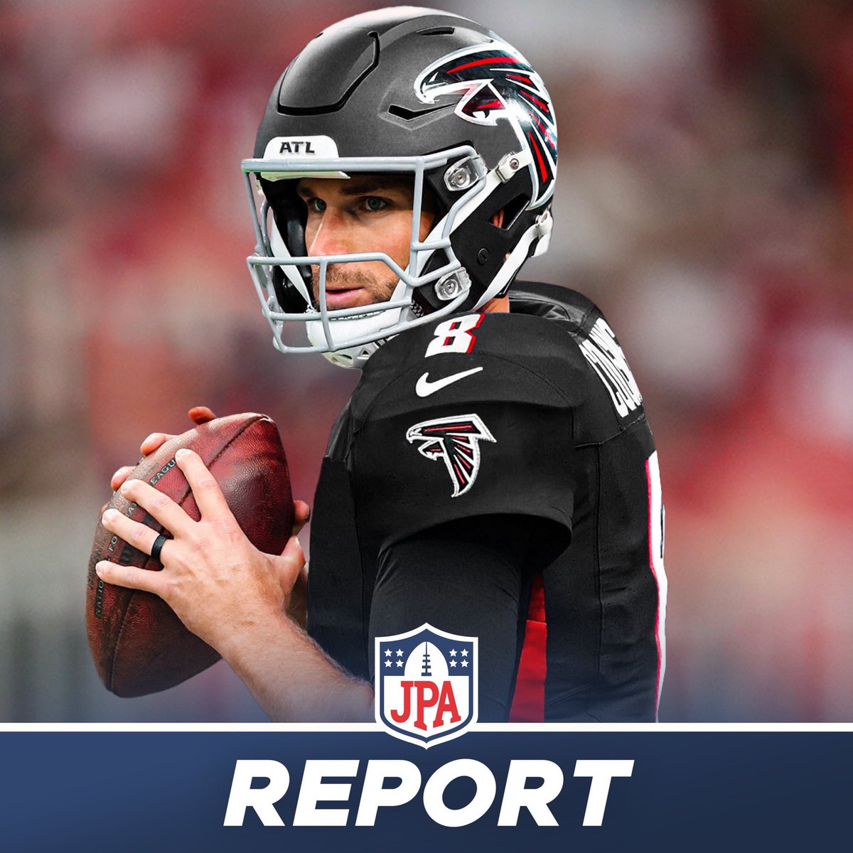 jasrifootball's tweet photo. 𝗥𝗘𝗣𝗢𝗥𝗧: Multiple teams with trade interest in #Falcons QB Kirk Cousins have been told that the team won’t trade him, per @DMRussini https://t.co/dD2v0tU2IZ
